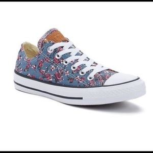 kids floral denim converse